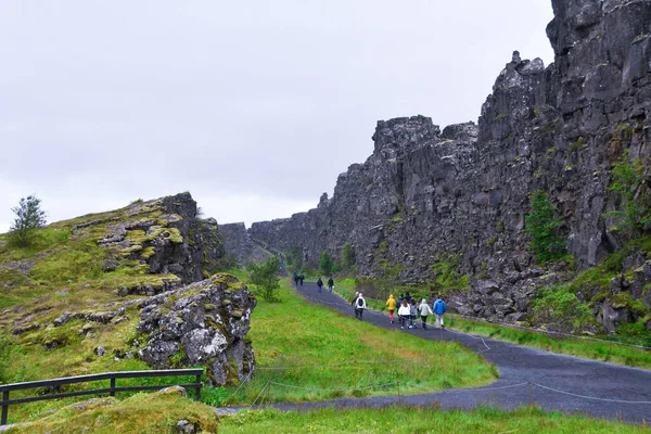 Landscape Area American Right Side European Left Side Tectonic Plates — Stockfoto