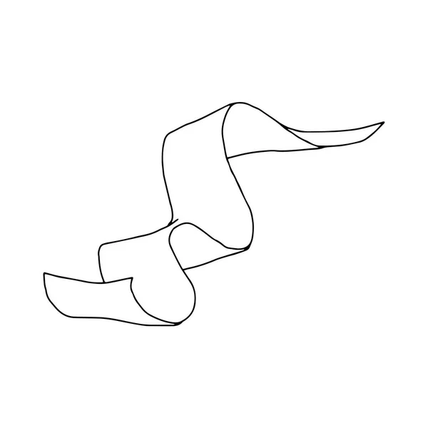 Illustration Vectorielle Noire Dessinée Main Morceau Papier Avec Espace Copie — Image vectorielle