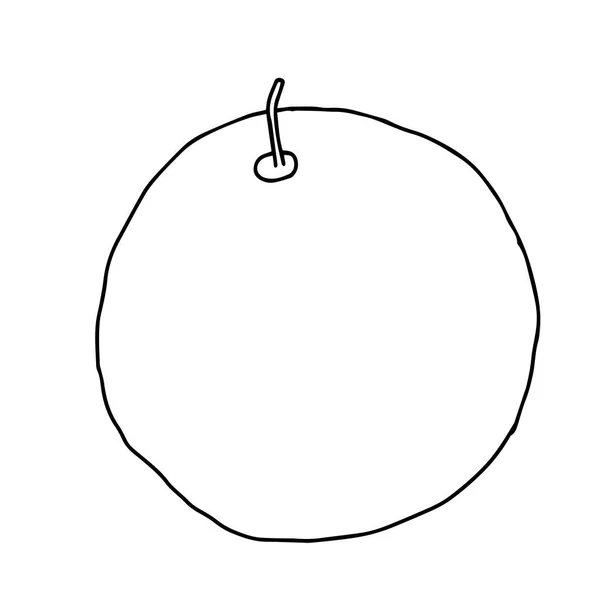 Illustration vectorielle d'un melon frais isolé sur fond blanc — Image vectorielle