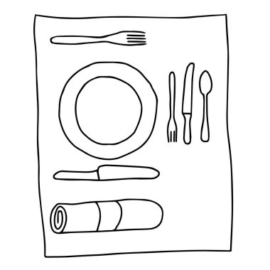 Beyaz bir arkaplanda izole edilmiş bir tablo yazılımının düz vektör çizimi