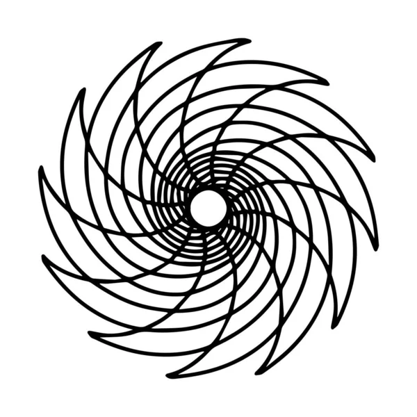 Illustration Vectorielle Noire Dessinée Main Outil Serrurerie Métallique Isolé Sur — Image vectorielle