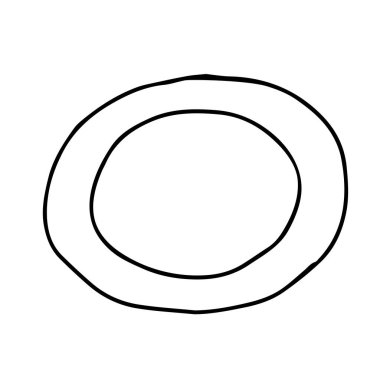 Beyaz arkaplanda izole edilmiş bir levhanın ana hatlarını çizen siyah beyaz bir el.