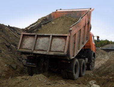 damperli kamyon çakıl damping