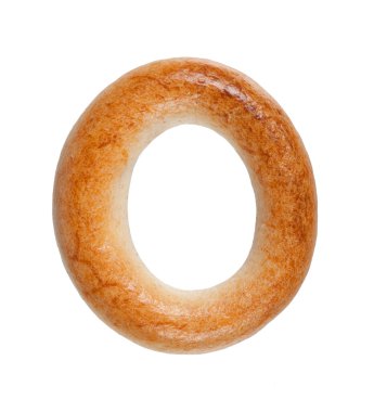 Beyaz Arkaplanda Simit
