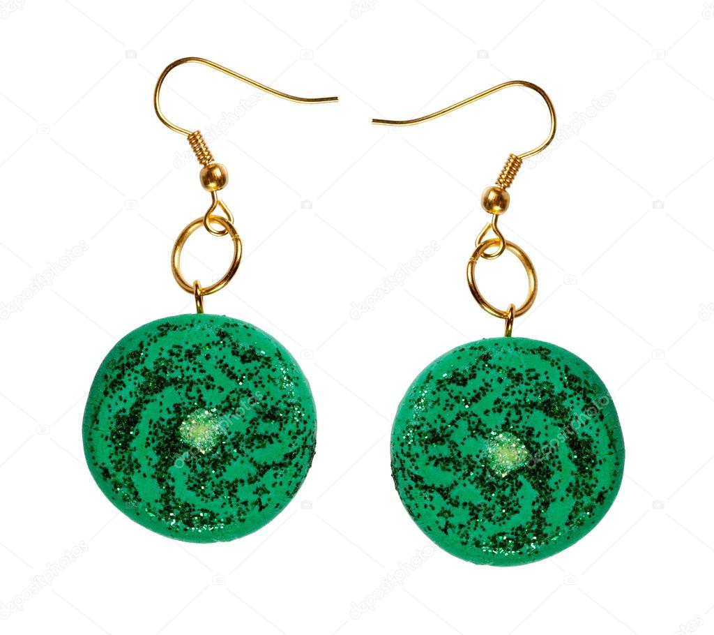 Earrings with sequins. galaxy