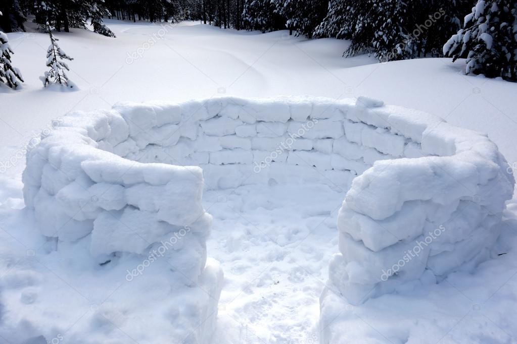 Snow fort