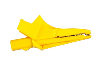 Beyaz arka plan üzerinde izole timsah devre klip