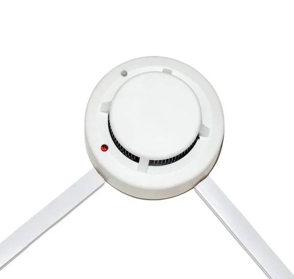 Detector brandalarm op een witte achtergrond — Stockfoto