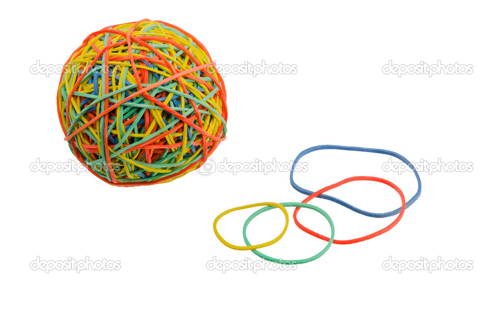 elastic bands for money