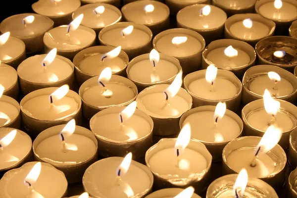 Candles tea lights — Stock Photo, Image