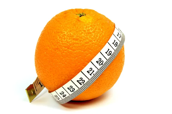 Orange fitness queen — Stock Photo, Image