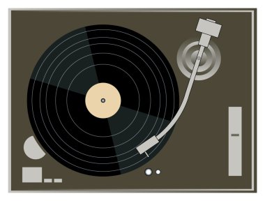 DJ Turntable Graphics clipart