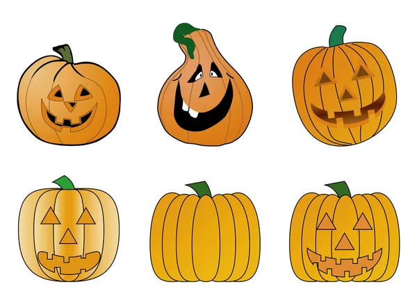 Citrouilles d'Halloween — Image vectorielle