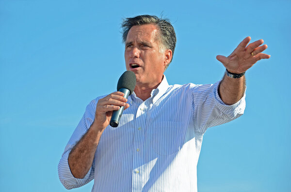 Mitt Romney campaigning