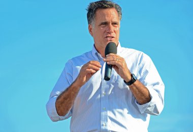 Mitt romney açık havada kampanya