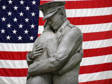 Amerikalı bir asker heykeli