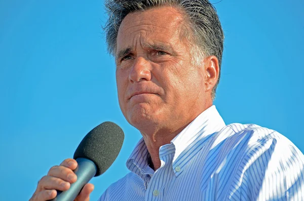 Mitt romney wygłasza przemówienie — Zdjęcie stockowe