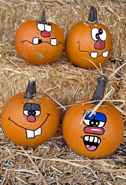 Eğlenceli Güz pumpkins — Stok fotoğraf