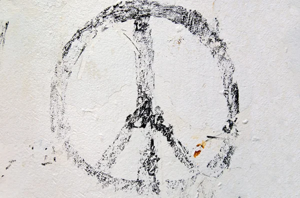 Worn out peace sign — Stock Photo, Image