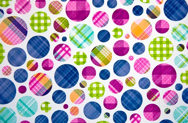Plaid Polka Dots — Stock Photo, Image
