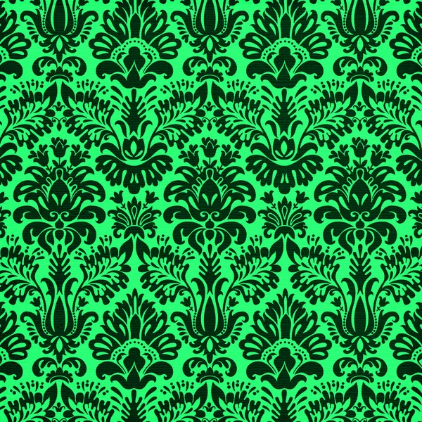 Damaszt design zöld — Stock Fotó