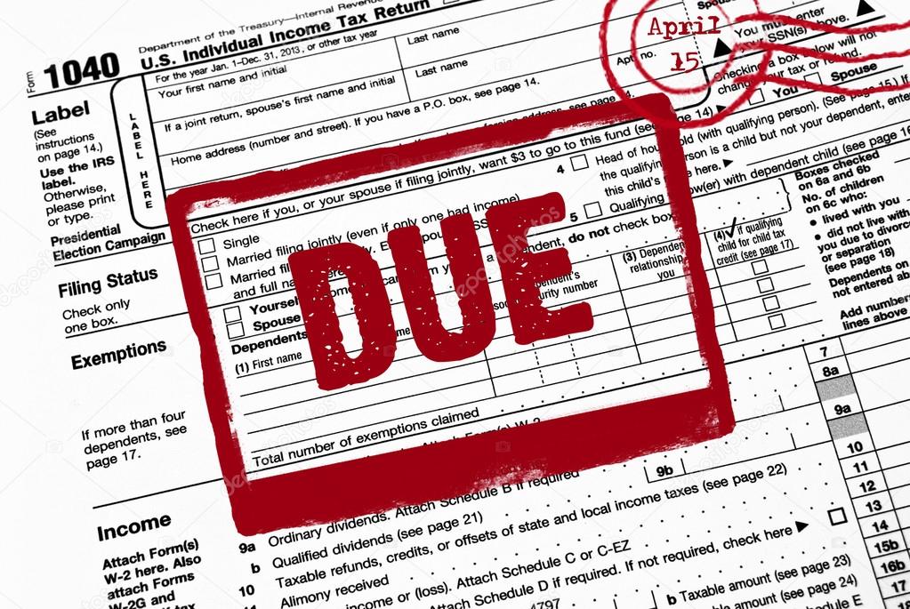 Due date on income tax form