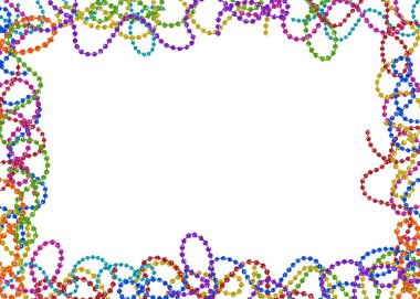 Colorful Party Bead Border