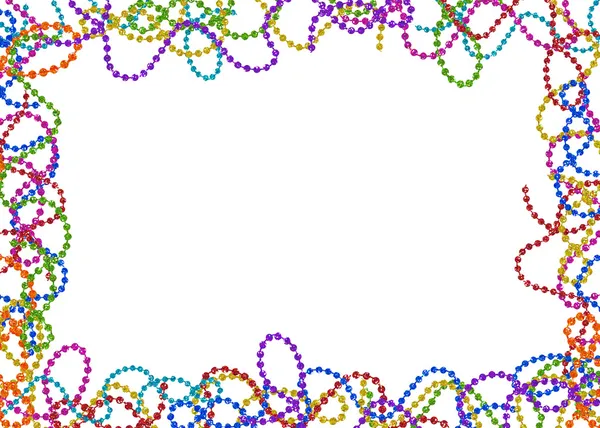 Colorful Party Bead Border — Stock Photo, Image