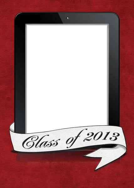 2013 grad Banner auf Tablet — Stockfoto