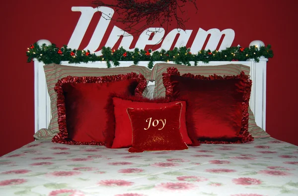 Karácsonyi hálószoba — Stock Fotó