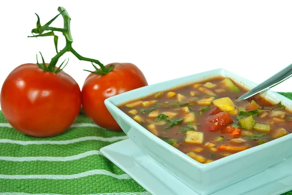 Minestra Gazpacho con pomodori — Foto Stock