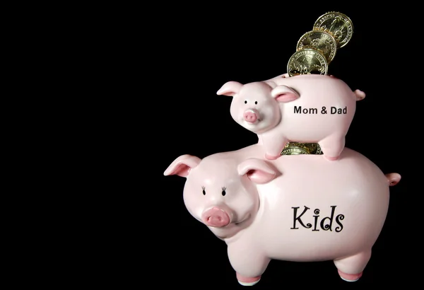 Piggy bank voor overname — Stockfoto