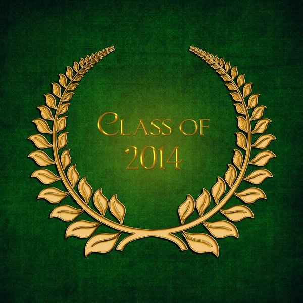 2014 graduation Gold Laurel — Stock Photo, Image