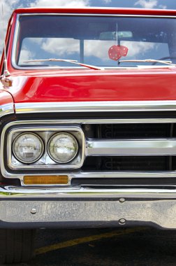 Retro kırmızı kamyon