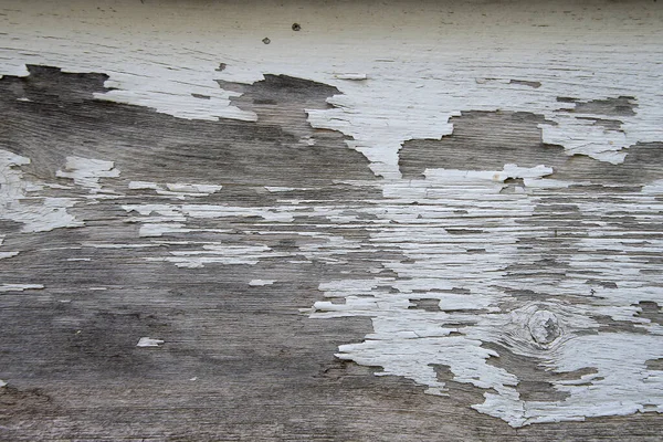 Abstract Peeling Old Paint Pattern Weathered Wood Surface — Foto Stock