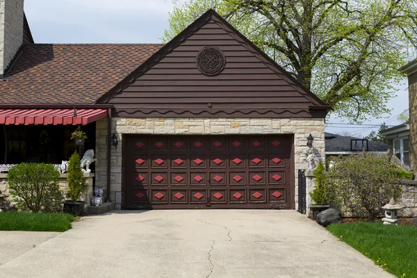 Porta da garagem — Fotografia de Stock