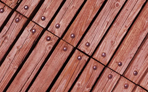 リベットと木材 — ストック写真