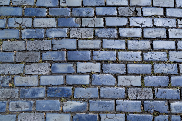 blue cobblestones