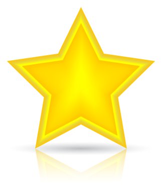 altın yıldız vektör çizim