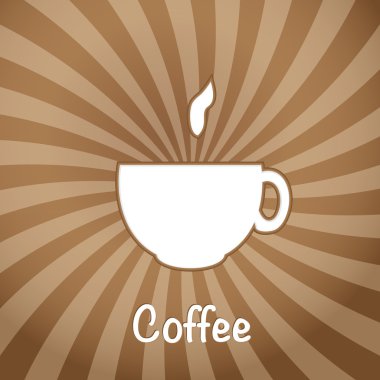 kahverengi zemin üzerine kahve fincanı.