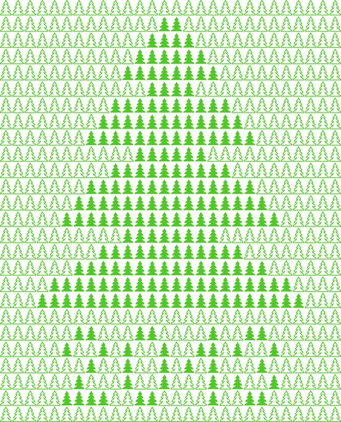 Christmas background with pixel Christmas tree. — Stock Vector