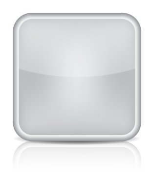 gri parlak boş Internet düğme.