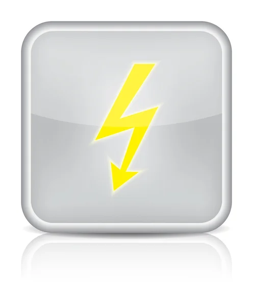 Lightning icon on white background — Stock Vector