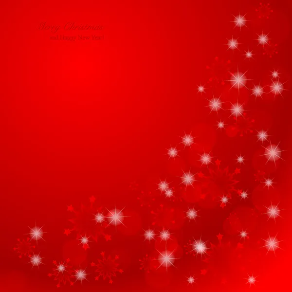 Elegant Christmas background with snowflakes and place for text. — Stock Vector