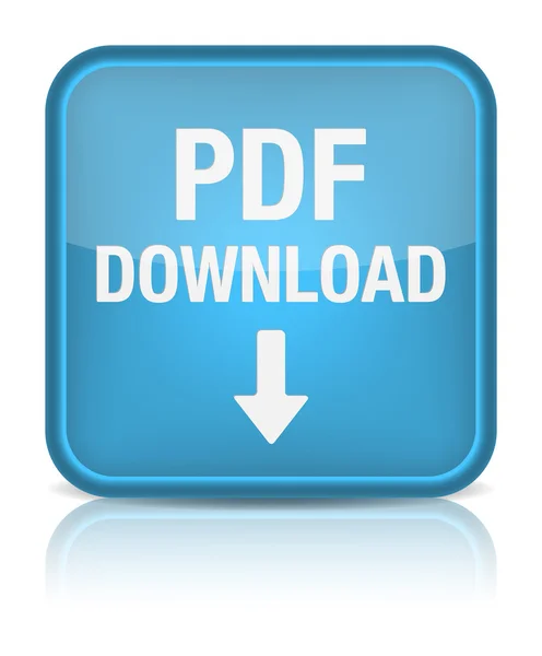PDF download vierkante knop — Stockvector