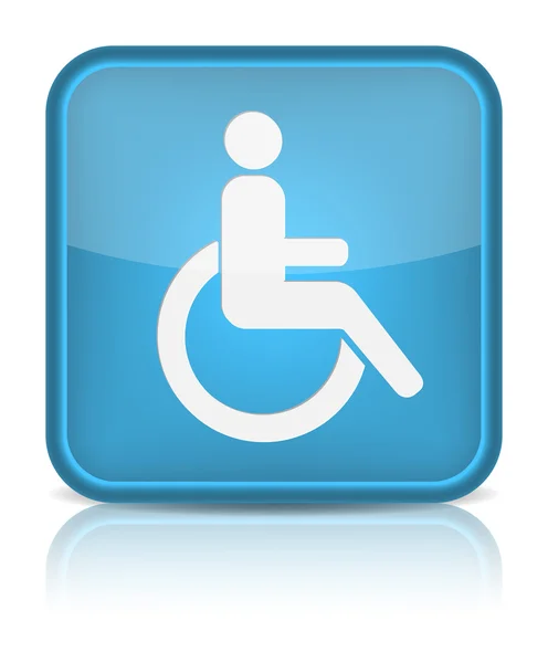 ハンディキャップまたは車椅子の人のシンボル — ストックベクタ