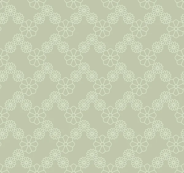 Élégant motif floral gris sans couture . — Image vectorielle