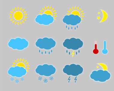 Hava simgeler - ayarla.