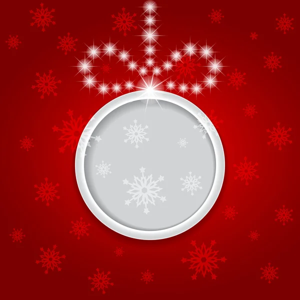 Brillante brillante fondo de Navidad con bola . — Vector de stock