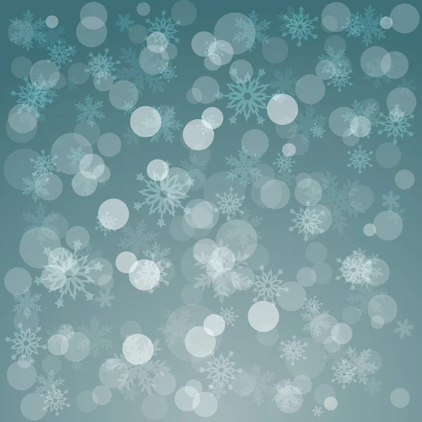 Glowing shiny christmas background with snowflakes. — Stock Vector